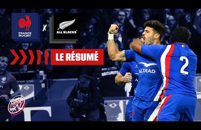 RUGBY XV de France : Victoire des Francais contre les All Blacks