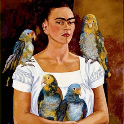Femme et oiseau en peinture - Frida Kahlo (1907-1954) 