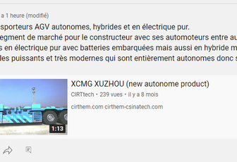 #XCMG transporteurs AGV autonomes, hybrides et en électrique pur #CIRTtech-YouTube.posts