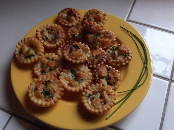 MINI TARTELETTES AUX NOIX DE PETONCLES