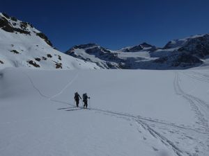 Raid à ski en Ortles : Jour 2 Pizzo Tresero 3602 m  et Punta San Matteo 3678 m