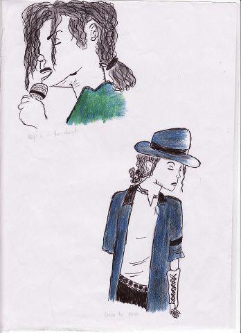 tous mes dessins de michael jackson : crayonnés, à la palette graphique, à la peinture...