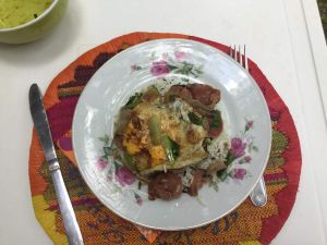 Bol renverse à ma façon : pour fêter le nouvel an Chinois et entrer dans l'année du coq avec la Tendresse en cuisine et le blog de Cata