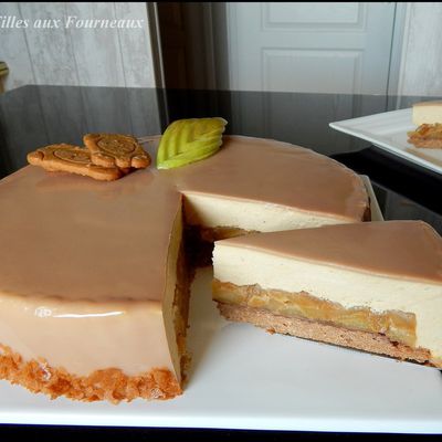 Bavarois feuilleté Spéculoos - Pomme