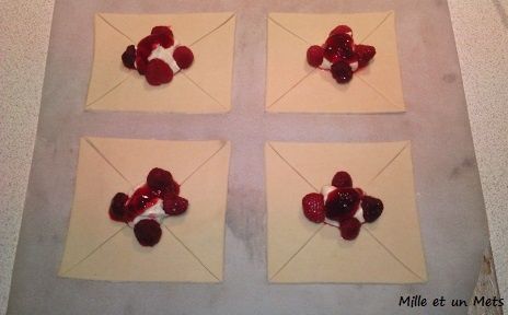Moulins à vent aux framboises &amp; fromage citronné