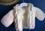 Manteau bébé au crochet