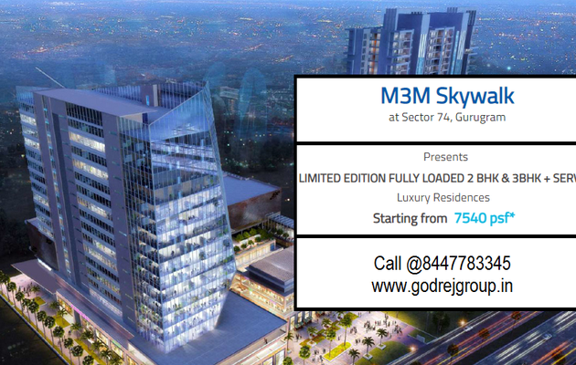 M3M Skywalk Sector 74, Gurugram | Incomparable In Address Paramount In Lifestyle