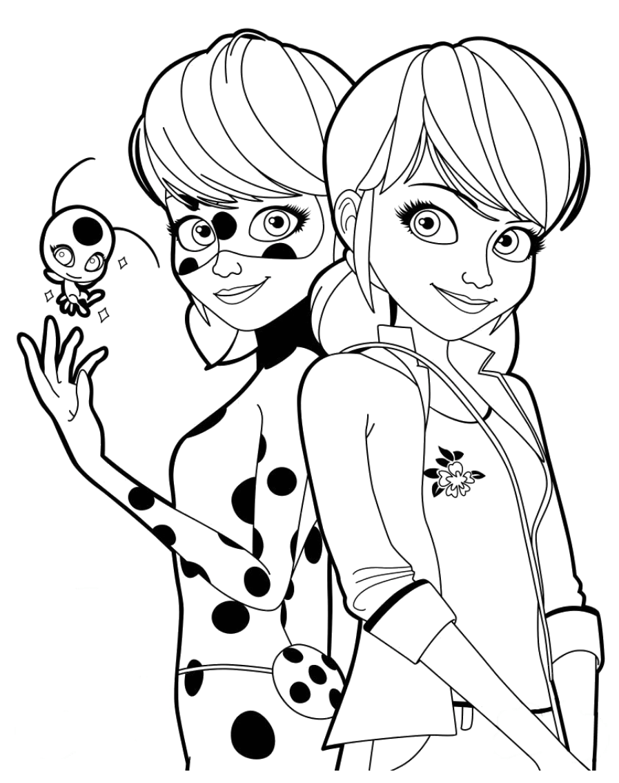 Coloriage Miraculous à Imprimer Pdf 60 Coloriages de Miraculous #1 [Coloriage][Activité][Miraculous][Maternelle][Élémentaire]  - Le Bazar du Lion