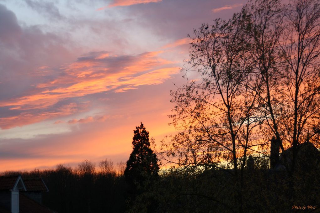 un coucher de soleil ordinaire sur moreuil en novembre 2016