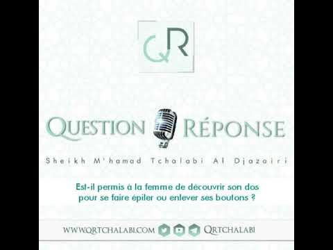 Est-il permis de découvrir son dos pour se faire épiler ou enlever ses boutons ?