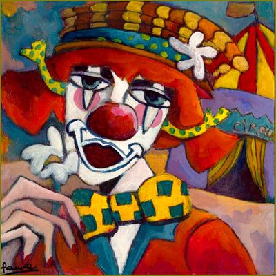 Clowns en peinture -  Fauve