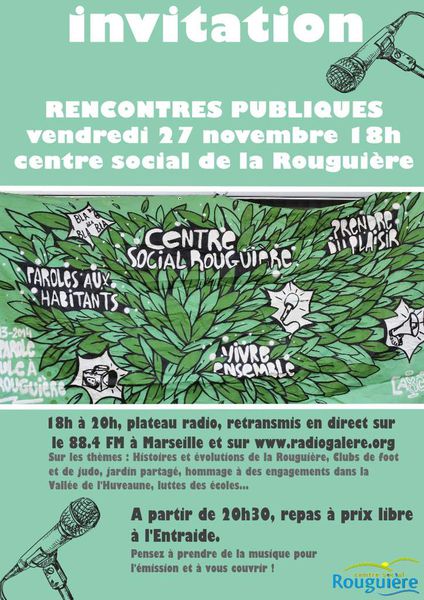Soirée du 27 Novembre ,centre social de la rouguiére
