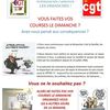  TRAVAIL DU DIMANCHE : Les militants CGT du groupe Carrefour s'adressent aux clients