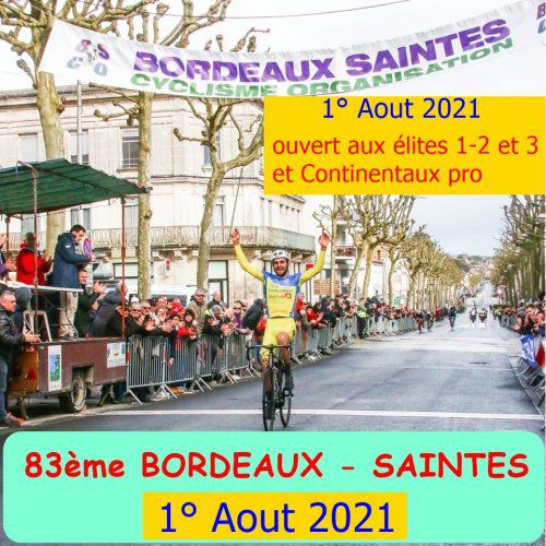 La classique Bordeaux-Saintes reportée au 1er août