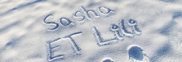 La neige pour Sasha et Lili