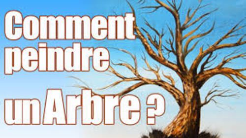 Dessin et peinture - vidéo 3087 : Comment entrevoir et observer les arbres pour les peindre dans un paysage ? - tous les tutos. 