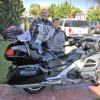 Goldwing Unsersbande - Un couple et une moto dans le Wild West américain - Arrivée Long Beach