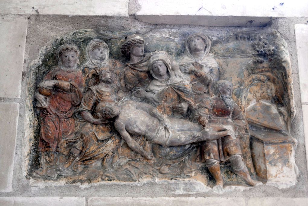 bas-relief à St André - rétabli de Géraudot - porte de tabernacle ; église T jean à Troyes