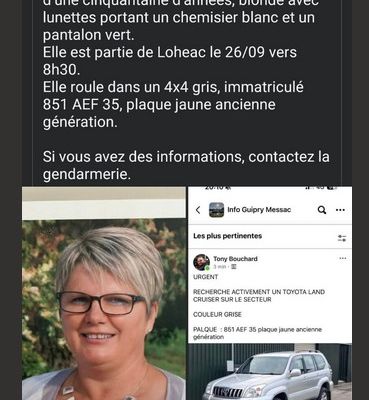 ? ALERTE DISPARITION?