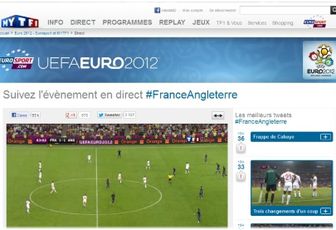 Succès pour le site de TF1 et Eurosport sur l'Euro 2012, hier