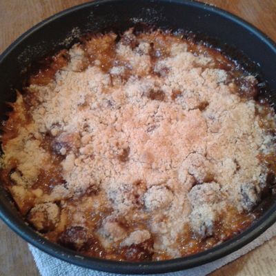 Crumble pommes mirabelles