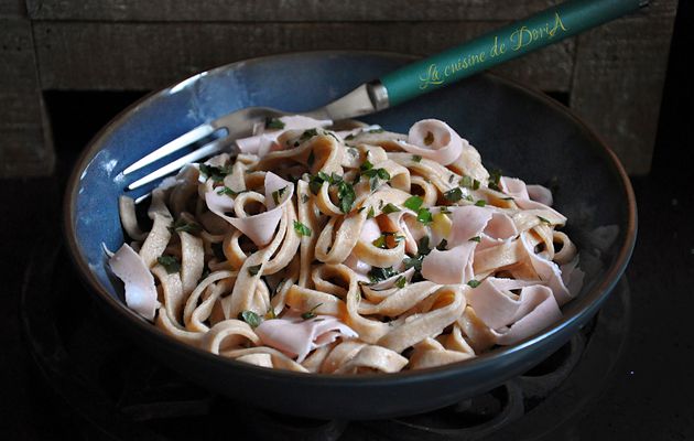 Tagliatelles à la farine d'Epeautre