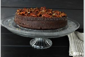 Gâteau chocolat & noix de pécan