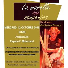 Mercredi 12 octobre: spectacle à l'auditorium F. Mitterrand