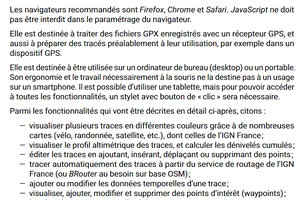 Les Epicuriens de la Randonnée - Ceci peut vous intéresser - Logiciel en ligne "GpxSwK"