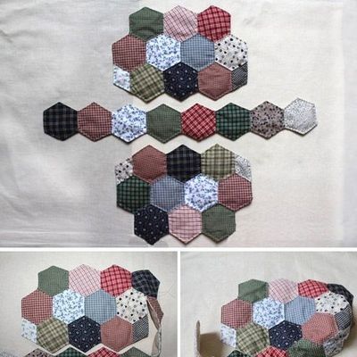 Sac avec des hexagones: patchwork...
