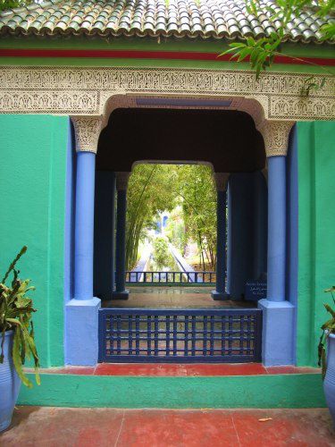 Le Jardin Majorelle et ses merveilleuses couleurs (même sous la pluie)