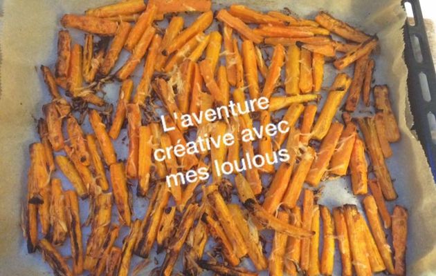 Frites de carottes au parmesan