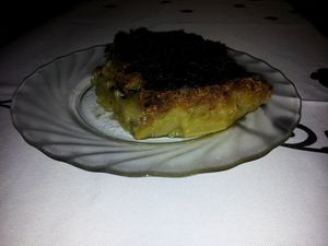 Crumble rhubarbe, miel et speculos