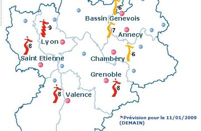 Alerte à la pollution sur St-Etienne !! Laissez la voiture au garage !