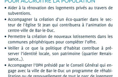 Proposition 10: diversifier l'offre d'habitat pour accroître la population 