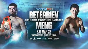 LIVE'STREAM √ Boxing on ESPN - Artur Beterbiev vs. Fanlong Meng "POSTPONED", LIVEᴴᴰ2020