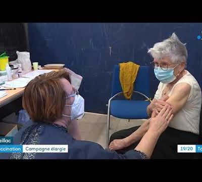 Vaccination à Gaillac, reportage FR3 du 21 janvier 2021 