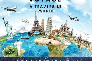 Vendredi 28 juin spectacle du Petit Monde artistique "Voyage à travers le monde"