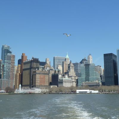 Lady Liberty et Ellis Island, avril 2018.