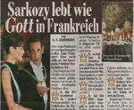 Notre président vu par le journal allemand "Der Bild"