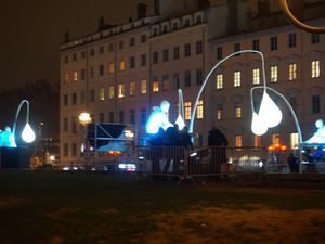 La fête des lumières Lyon  2017 / La Pêche aux Gouttes Place Louis Pradel