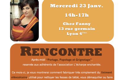 Rencontre "Portage, Papotage et Grignotage" de Janvier