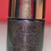 Swatch Kiko Nail lacquer Real Glare N°06 Exciting Dark Brown - lescreasnailartdestef.over-blog.com