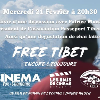 "Free Tibet, encore et toujours", au cinéma Vox le mercredi 21 février 2024 à 20h30