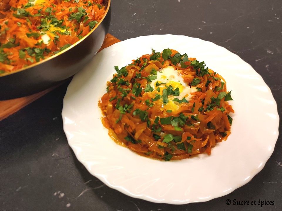 Chakchouka au chou - Recette en vidéo