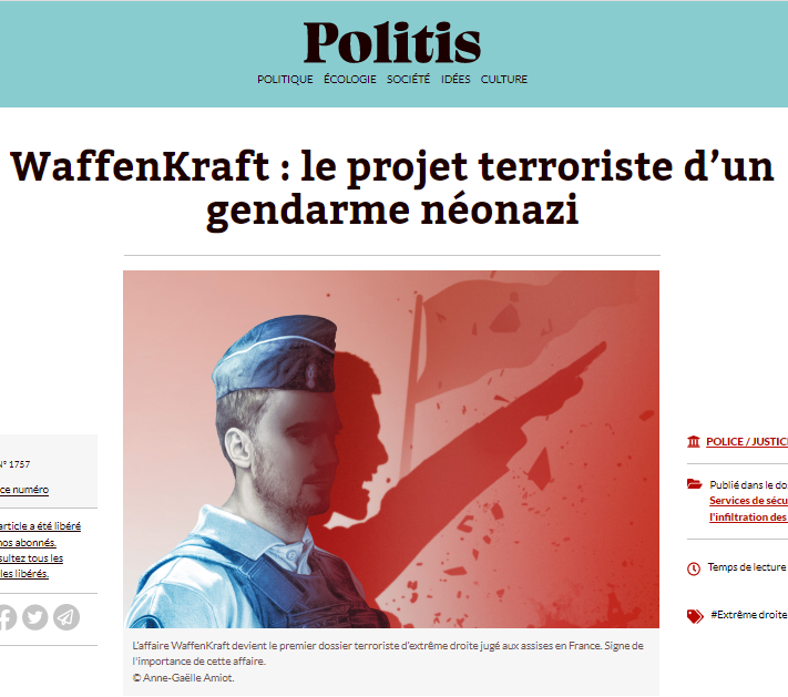 WaffenKraft : le projet terroriste d’un gendarme néonazi