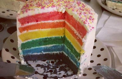 Le Rainbow Cake de Géraldine.....