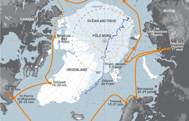 Le voilier polaire Tara a quitté Lorient pour l'océan Arctique