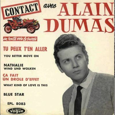 alain dumas, un chanteur français des sixties d'origine marocaine qui se spécialisera dans les reprises de standards soul