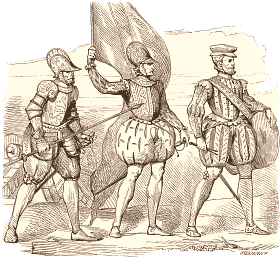 Costume militaire sous Charles IX
